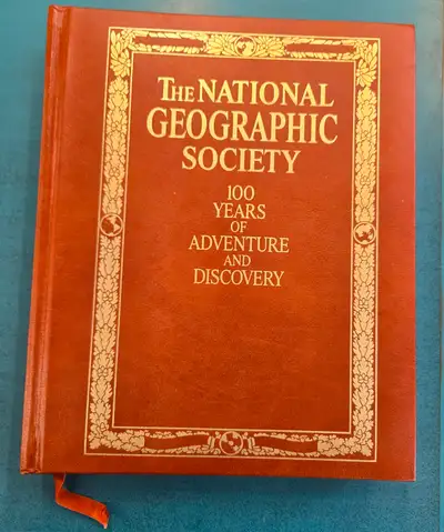 This is a hardcover edition of The National Geographic Society: 100 Years of Adventure and Discovery...