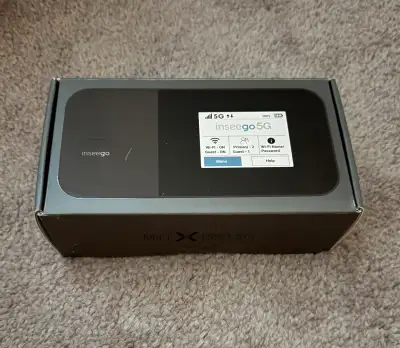 Brand New, not opened. Unlocked, just insert your own sim card with data plan to allow this router t...