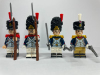 4 Pieces Custom Lego Compatible Napoleonic War French Soldiers