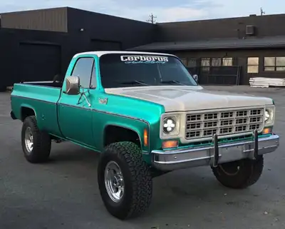1977 Chevy custom deluxe Complete body work restore with a custom wrap, lift kit, led lights in whee...