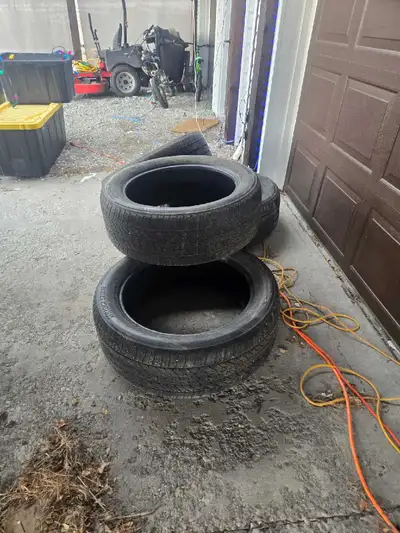 $1300 obo 275/50/r22 All season tires barely used about 80% treadmill. $1600 new.