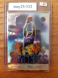 2000-01 TOPPS GOLD LABEL JAM ARTISTS VINCE CARTER #JA1 Insert