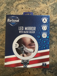 Brand New - LED Mirror with razor holder