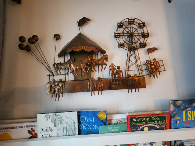 Mid Century C. Jere Metal Sculpture Art Wall Hanging in Arts & Collectibles in Strathcona County