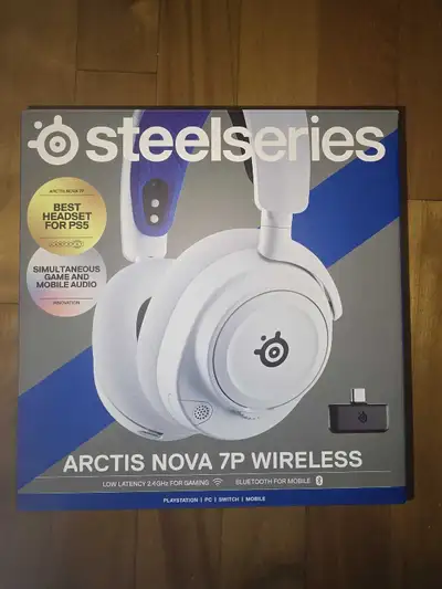 SteelSeries Nova 7P wireless headphones PS5 PC Nintendo Switch, View more