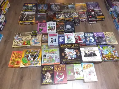All wound up 30$ Little dead riding hood 20$ Zombie survival 25$ Zombie town 25$ Innsmouth escape 20...