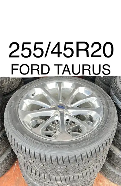 255/45R20 Ford Taurus (4 Tires) ***** 4 LIKE NEW TIRES / FORD RIMS ***** 2 TIRES ARE HANKOOK WINTER...