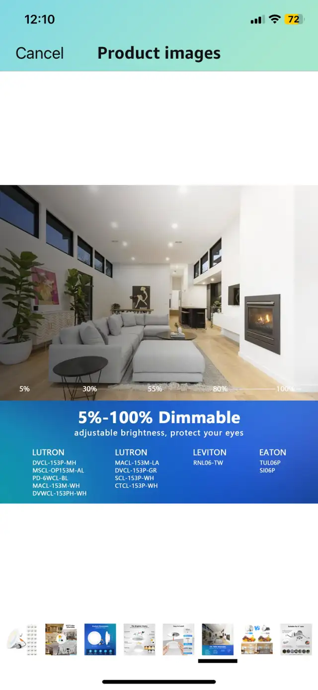 New 24pk LVWIT 4 Inch 5CCT LED Downlight, 7W 700 Lumens Dimmable in Indoor Lighting & Fans in Hamilton - Image 7