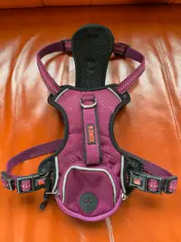 Kong dog harness, plum colour Small but not tiny, dog outgrew