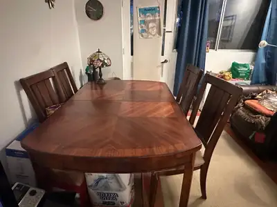 Wood Table with Chairs, View more