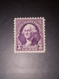 Rare 1932 3 cent George Washington purple stamp