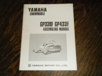 Yamaha GP338F, GP433F  Snowmobiles  Assembling Manual
