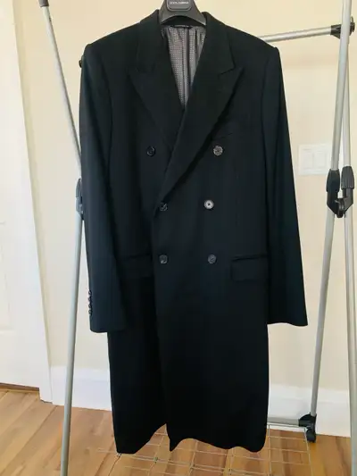 - Brand: Dolce & Gabbana - Colour: Black - Material: High-quality wool blend - Style: Double-breaste...