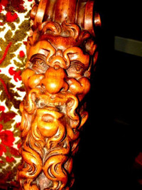 gothic DEVIL LION PAW FEET carved walnut chair PARLOUR THRONE