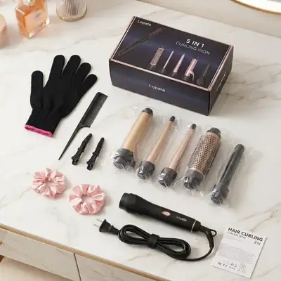 5 in 1 Hair Curler Set / Boucleur 5 en 1 – Neuf, View more