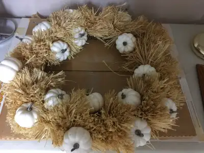 Pumpkin Wreath-23-1/2", View more