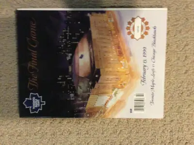 Original Toronto Maple Leafs Gardens Final Game Program Book (Feb 13, 1999)