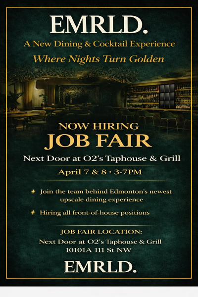 WE’RE HIRING – EMRLD. JOB FAIR Edmonton, get ready. Something elevated is coming. EMRLD. — a brand n...