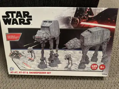 Star Wars AT-AT, AT-ST & Snowspeeder Paper Model Kit 499 pieces Age 8+ New in sealed box