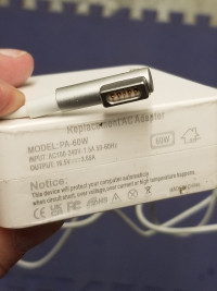 Charger for MacBook, iPad, iPhone, etc  Model PA-60 W (used)