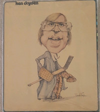 Poster Caricature 11 x 14 Perspective 1974 Ken Dryden