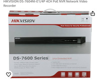 Hikvision NVR	‎7604NI-E2/4P used 