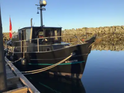 For sale 36 ft Union Jack steel trawler. Gardener diesel 130 Hp. Lister generated 2016. Well trade f...