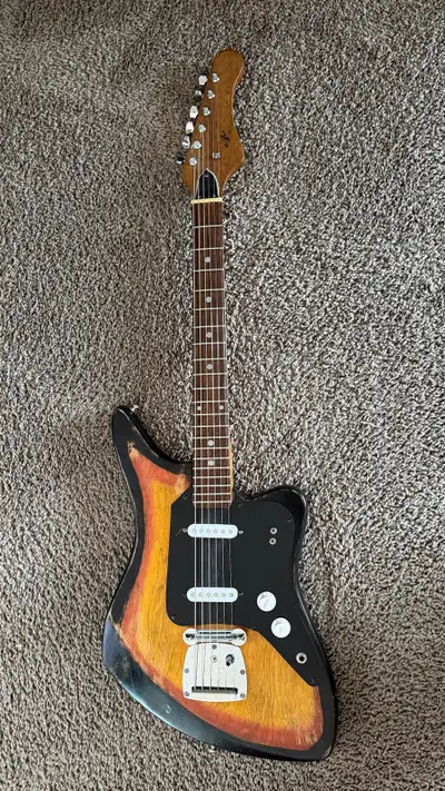 Aria Offset  Guitar Japan project guitar with original pups, View more