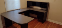 Bureau en U shaped desk (Gris et noir / Gray and Black)