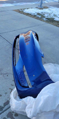 Front bumper blue metallic 2021 MYLR