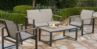 Brand new outdoor patio coffee table from the "Helio 4-piece Patio Conversation Set" seen at the lin...