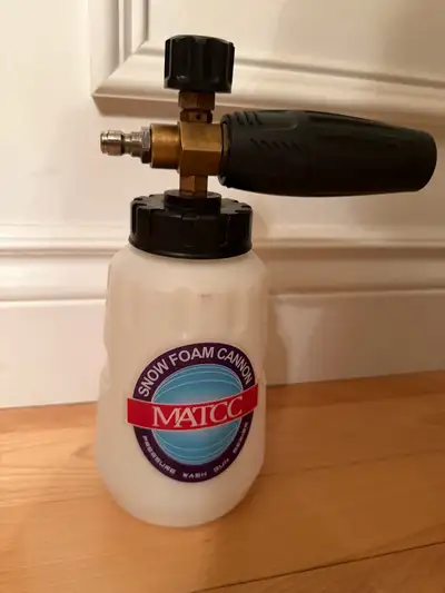 For sale is a like new MATCC Foam Cannon III Heavy Duty Car Foam Blaster Wide Nick Bottle Adjustable...