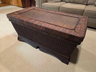 High quality wicker coffee table with side table, View more