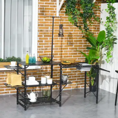 Outsunny Folding Camping Kitchen, Portable, View more
