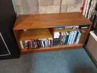 Teak stereo stand/bookcase