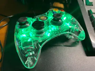 LED Gaming Wired XBox 360/PC Controller, View more