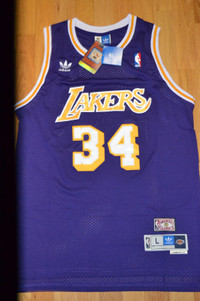 ''NEW w tags. SHAQUILLE O'NEAL All Embroidered Jersey''