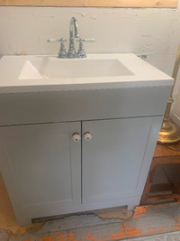 Bathroom Vanity with sink,  Light and Mirror