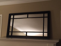 Wood framed mirror