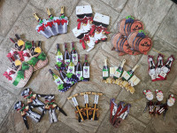 33 wine-themed hanging ornaments (selling together)