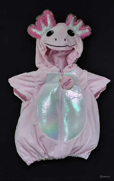 This adorable axolotl costume is perfect for your little one! Designed for babies aged 9-12 months,...