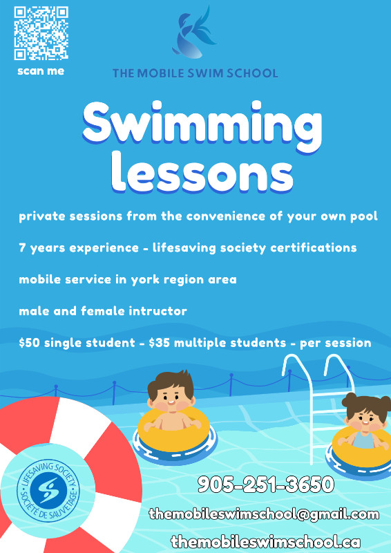 Private Swim Lessons - The Mobile Swim School in Fitness & Personal Trainer in Markham / York Region - Image 3