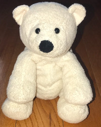 Tylux Plush White Arctic Polar Bear Pluffies 8"