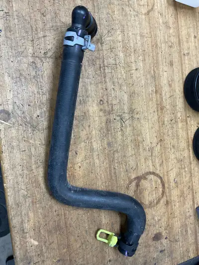 New heater hose for dodge ram cummins diesel. Very common coolant leak location.
