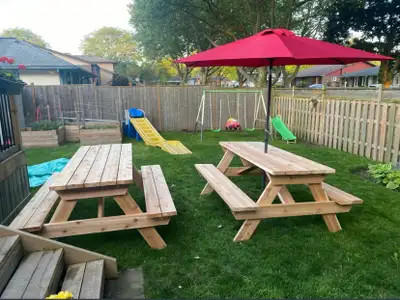 Picnic tables - No deposit required (new style with ice bucket), View more