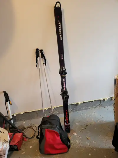 Downhill Skis 178cm with boots and poles, View more