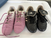 Soccer cleats size 1 and 2