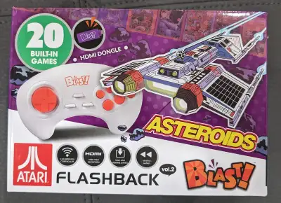 I have for sale a brand new ATARI Flashback Blast Vol 2 Asteroids 20 Built-In Games Retro Classic HD...