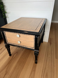 Unique wooden Kroehler  side table 