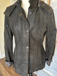 Leather jacket women size S